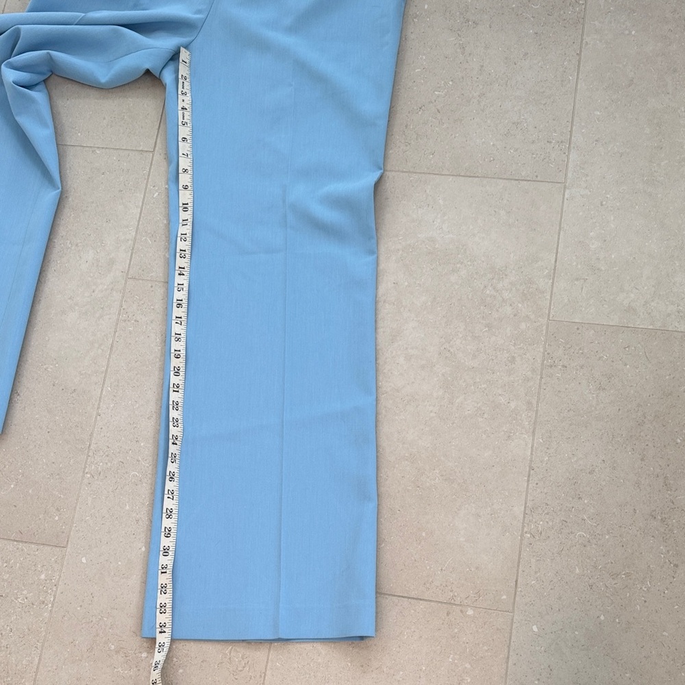 Zara Light Blue Wide-Leg Pants - Picture 4 of 5
